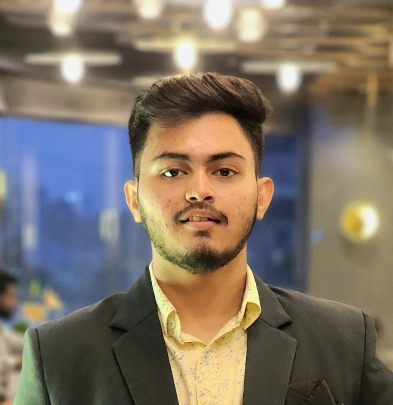 Harsh Ahalpara smiling
